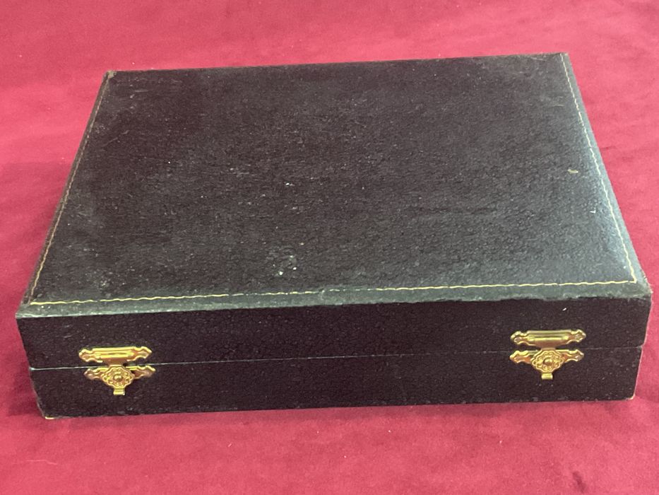 Serviço de talheres peixe 12 peças banhado a prata