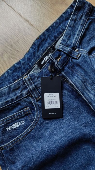 Jeansy baggy Casper Unisex, Wasted Paris