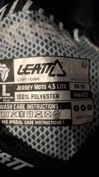 Bluza enduro Leatt Moto 4.5 Lite czarna dh