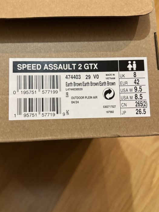 Трекінгові черевики salomon speed assault 2 gtx
