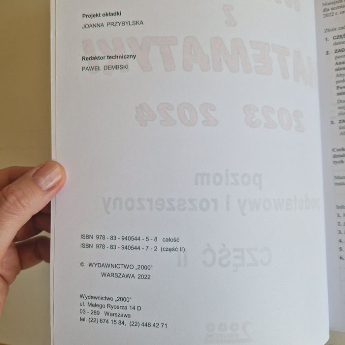 Matura z matematyki 2024 cz. 1 i 2