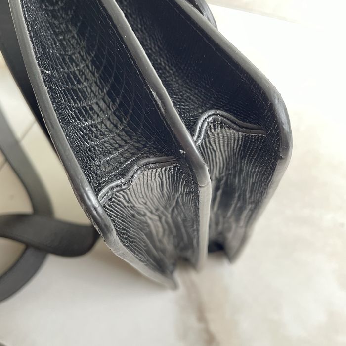 Mala Massimo Dutti Pele Genuína Estruturada Três Compartimentos