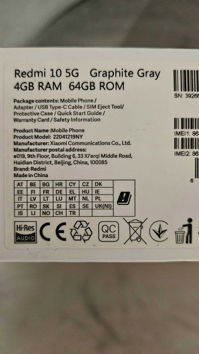 Redmi 10 5G nieużywany