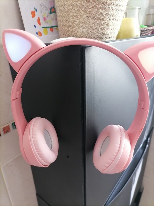 Auriculares Gato Led