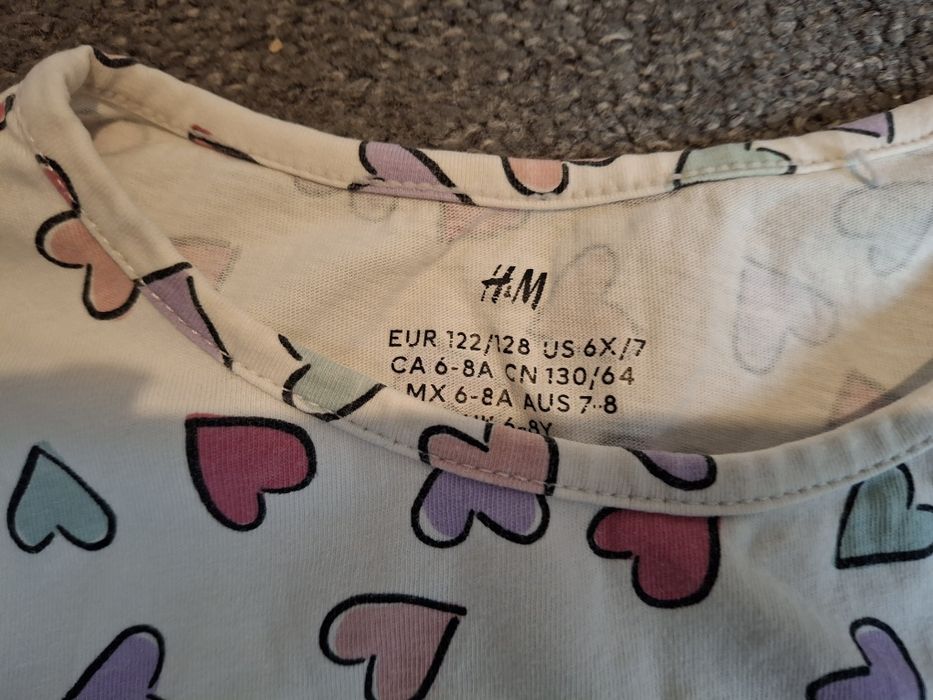 Bluzeczka serduszka HM H&M 122/128
