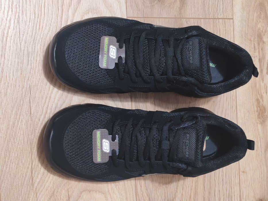 Buty męskie skechers czarne do chodzenia biegania do pracy nowe wygodne