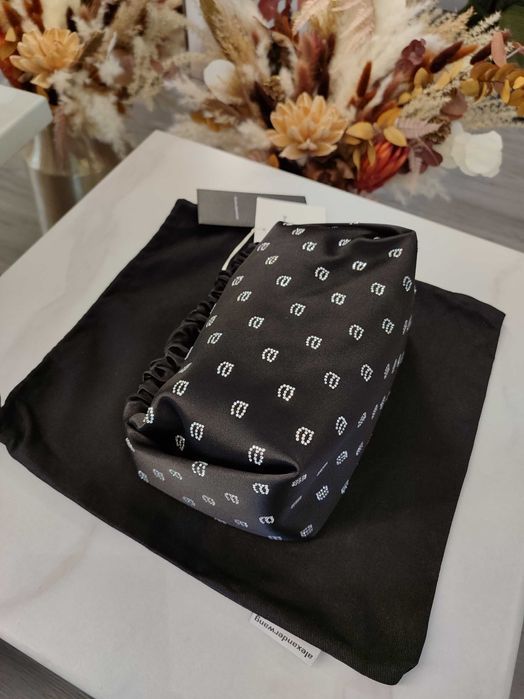 Сумка Alexander Wang Scrunchie Crystal Mini Bag Black