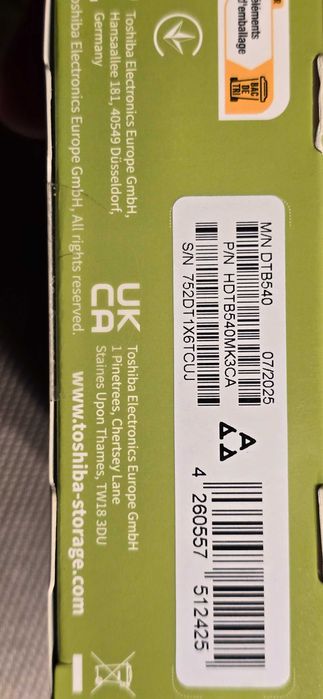 Dysk zewnętrzny Toshiba 4TB + Etui - NOWY