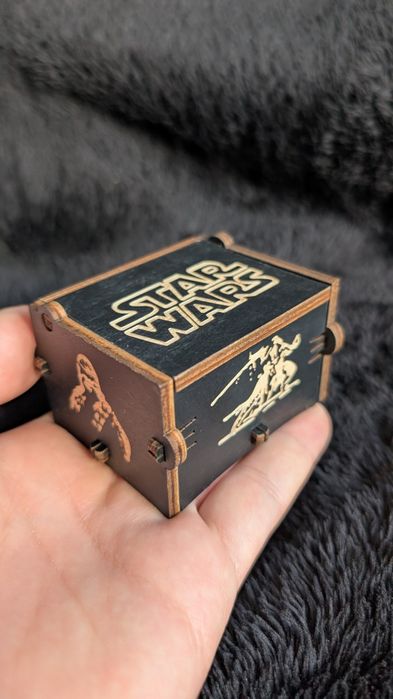 Деревянная Музыкальная шкатулка Star wars шарманка колыбельная мелодия