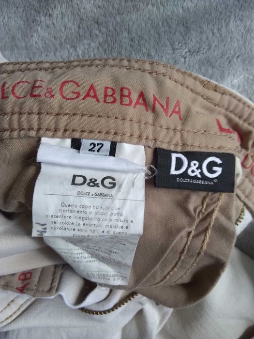 Spodnie Dolce&Gabana 27 jasny beż