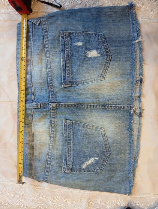 Джинсова коротка юбка