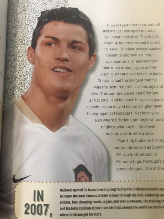 Cristiano Ronaldo livro em Inglês