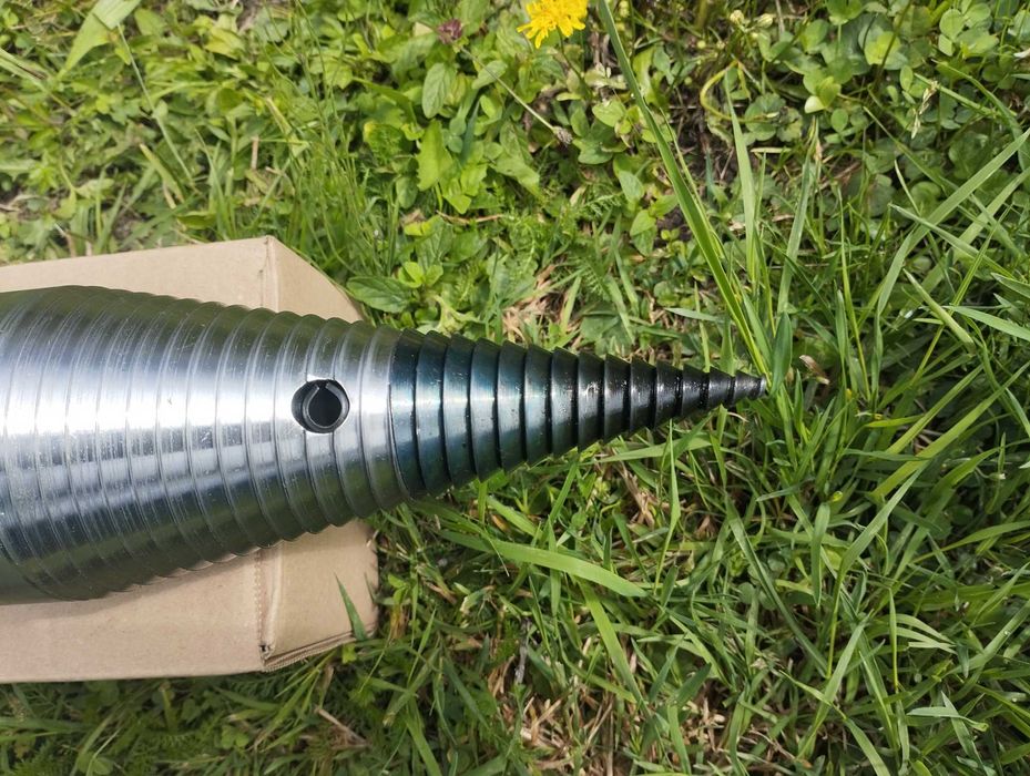 Łuparka świdrowa WOM/ świder do drewna do ciągnika / 80mm