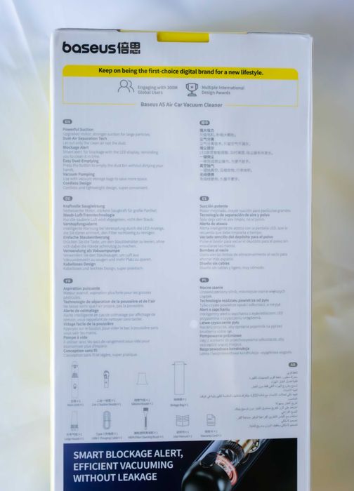 Пилосос Baseus A5 Air Car 12000Pa 2-в-1: портативний пилосос + надув