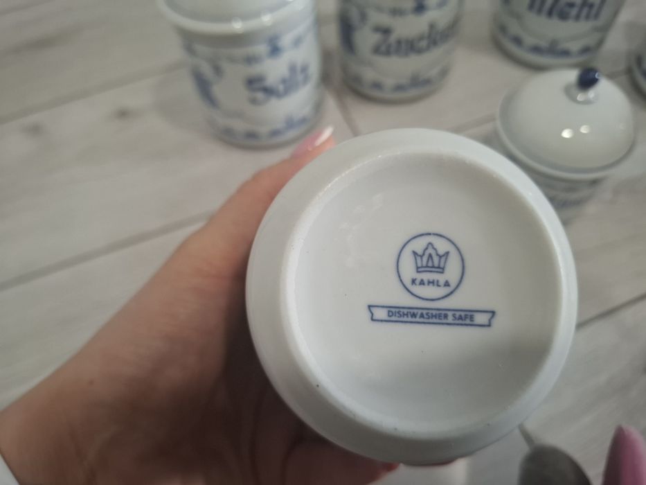 Pojemniki,  porcelany kahla