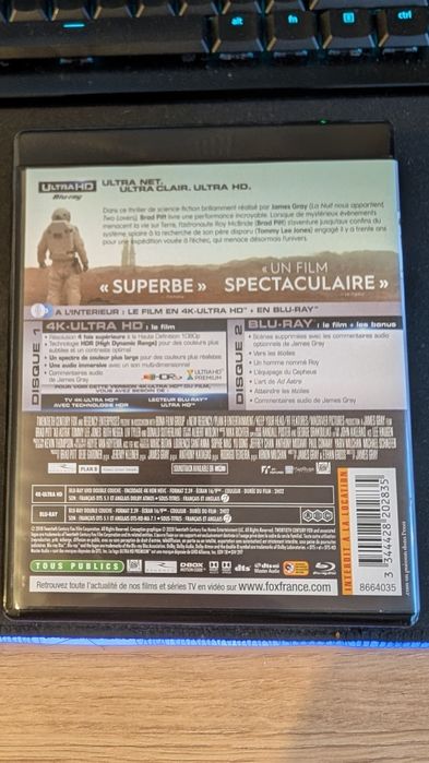Ad Astra 4K UHD + Blu-ray | Brad Pitt | Stan IDEALNY (Wydanie FR)