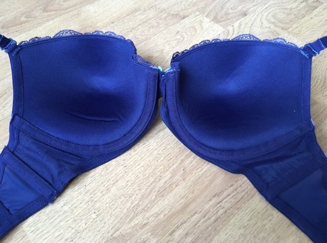 NOWY granatowy stanik biustonosz push-up Agio 65G