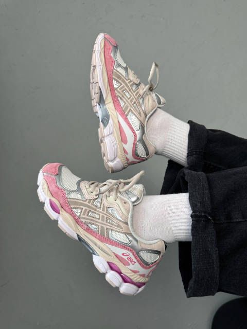 Оригінальні! Женские кроссовки Asics Gel-NYC White Pink