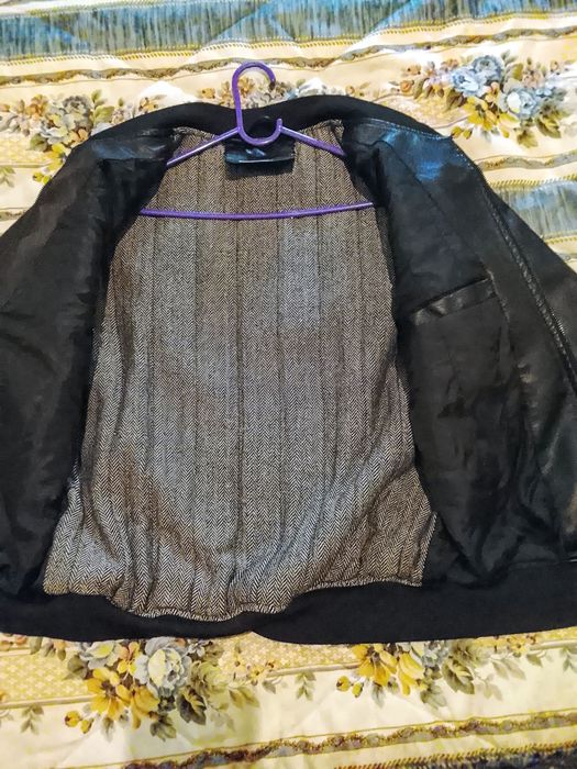 Casaco cabedal de homem