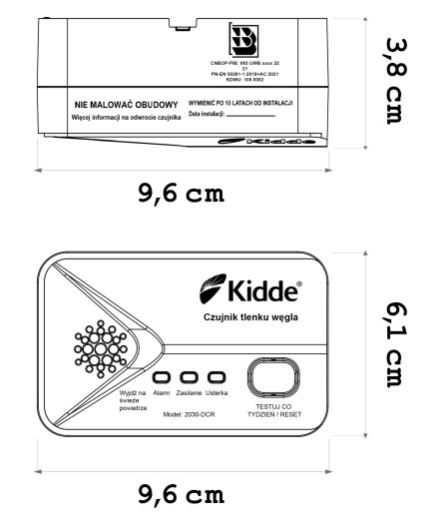 Czujnik czadu Kidde 2030-DCR - Czujka.pl