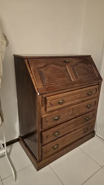 Escrivaninha antiga em Madeira com Gavetas