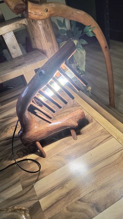 Lampa drewniana Nocna