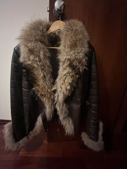 Fur jacket casaco