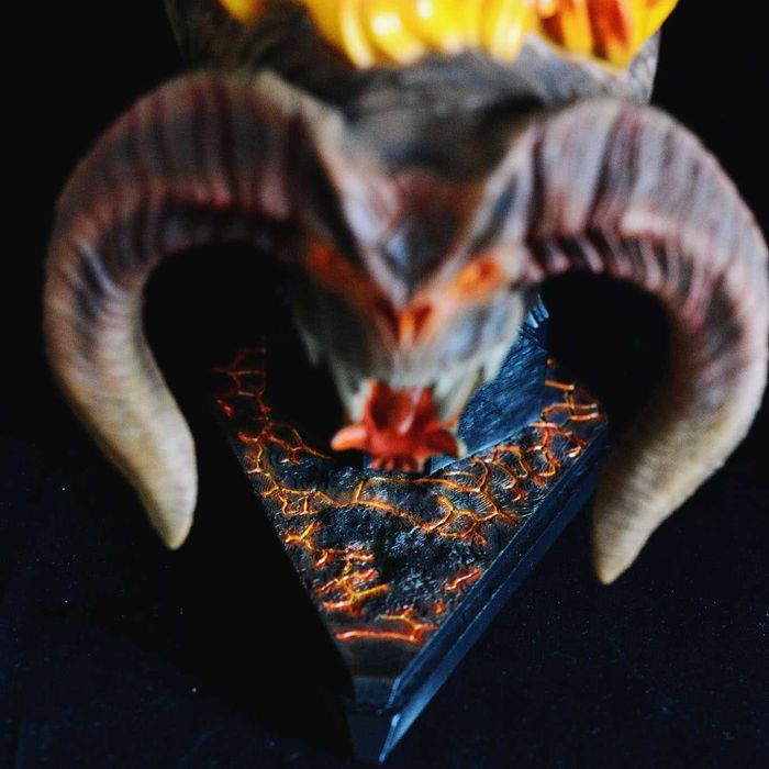 Balrog – Busto Impresso em 3D e Pintado à Mão | The Lord of the Rings | NexoStudios