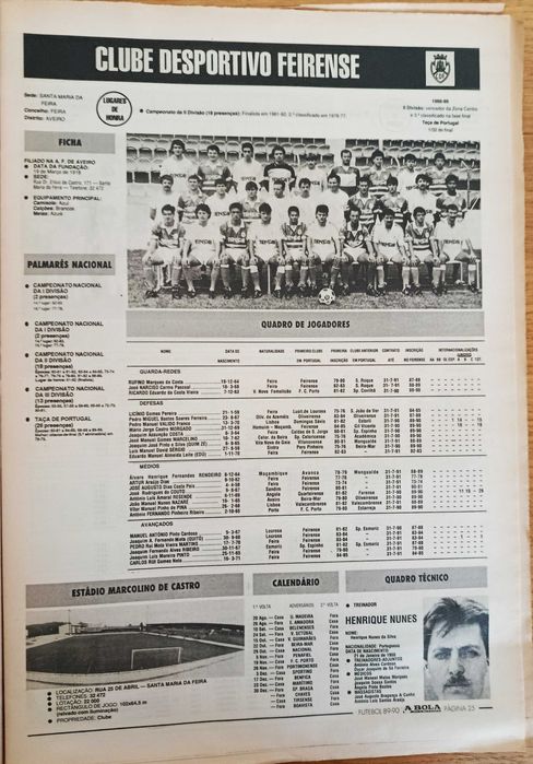 Cadernos e A Bola nº 18 - Nacionais 89-90