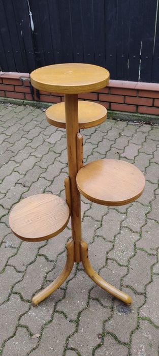 Kwietnik z lat 60 tych.PRL firmy Thonet meble giętkie Radomsko