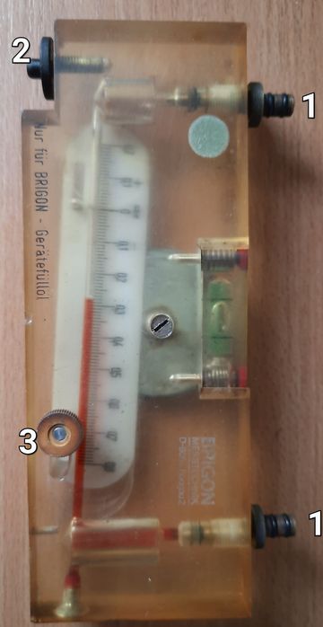 Manometr różnicowy U-rurka /pochyła/