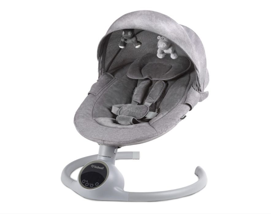 Заколисуючий центр Kidwell reve 2 в 1 з москітною сіткою silver/gray