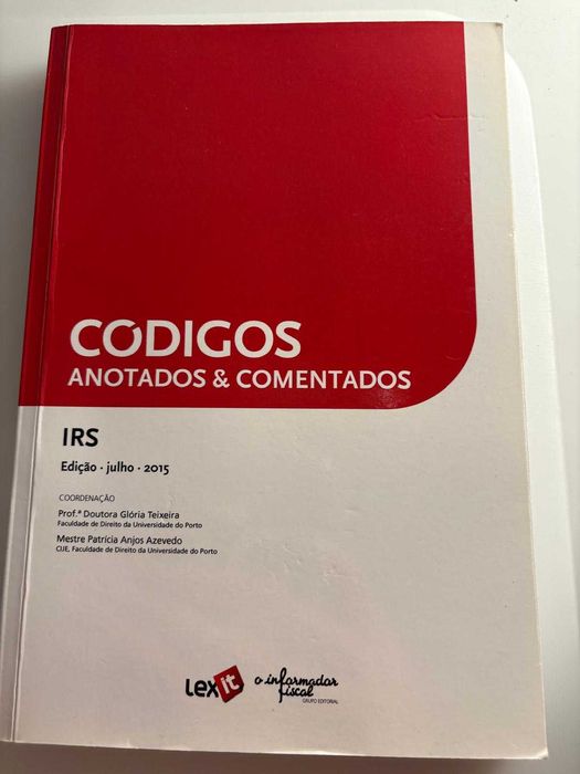 Livro Códigos Anotados & Comentados IRS
