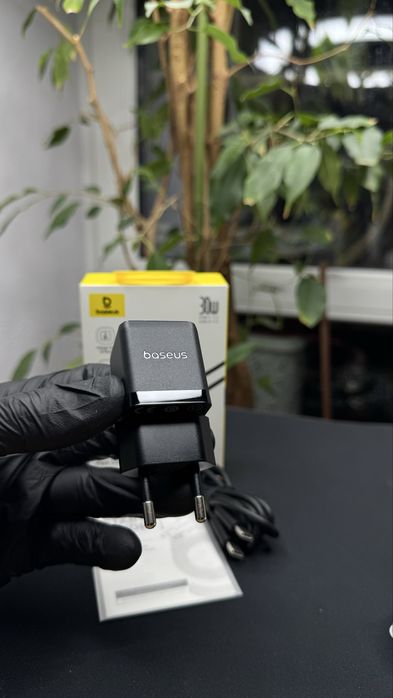 Мережевий зарядний пристрій Baseus Palm Fast Charger Type-C+USB 30W