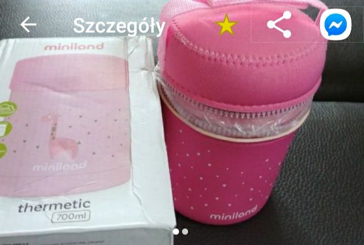 Miniland termos na jedzenie hermetyczny nuby lovi zestaw