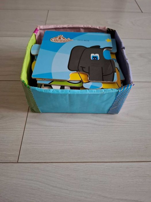 Duże puzzle 26 elementów Cyferki, zwierzątka Carousel 2+ 3+