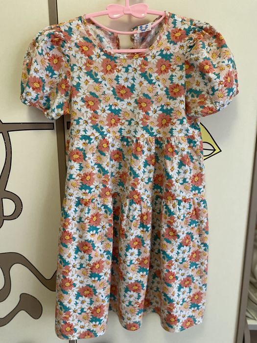 Кольорова, літня сукня для дівчинки 160 см