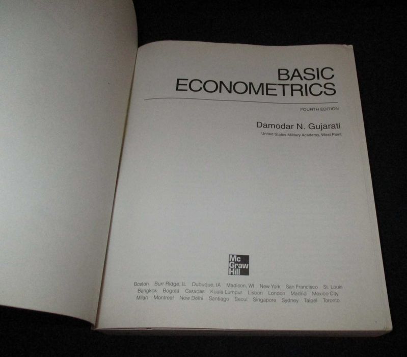 Livro Basic Econometrics Damodar Gujarati