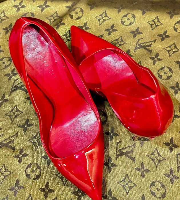 Casadei - оригінальні червоні лаковані туфлі, розмір 9.5 US / 40 EUR