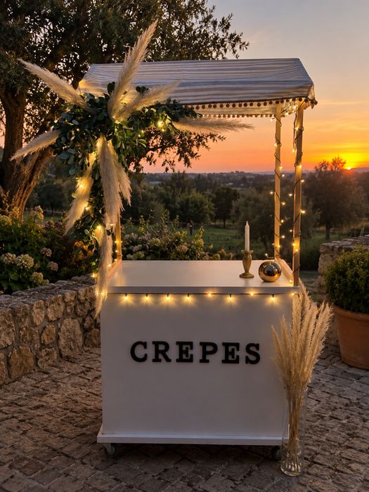 Carrinho de crepes e mini panquecas eventos
