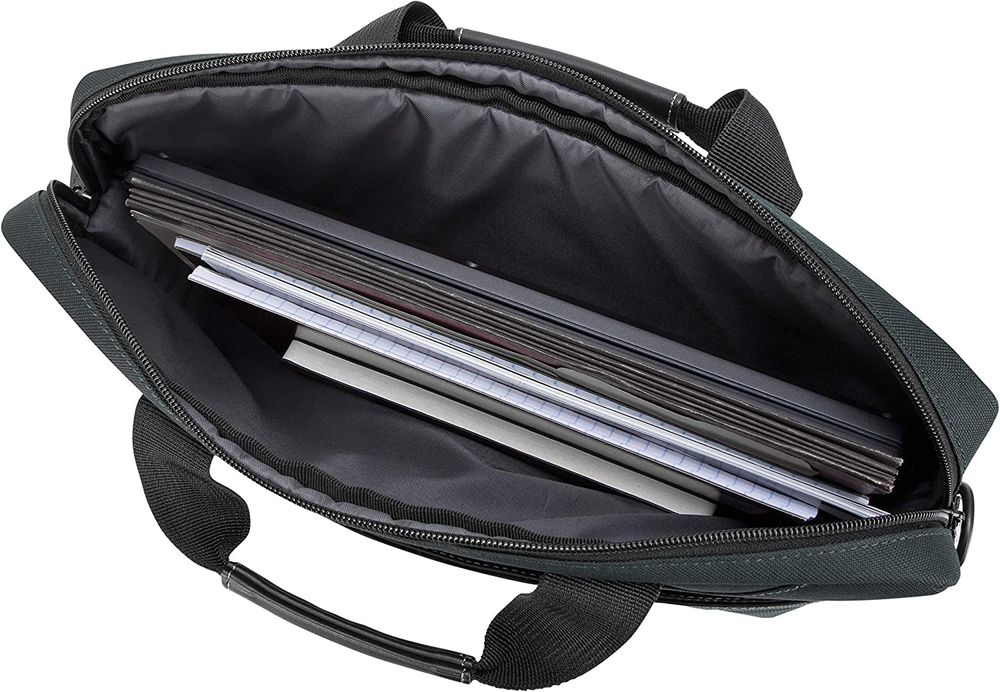 Elegante borsa per notebook portatle classca, d colore soldo e