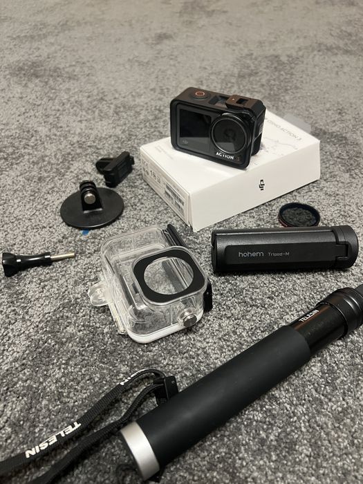 DJI OSMO ACTION 3 zestaw stan bardzo dobry+ filtr cpl