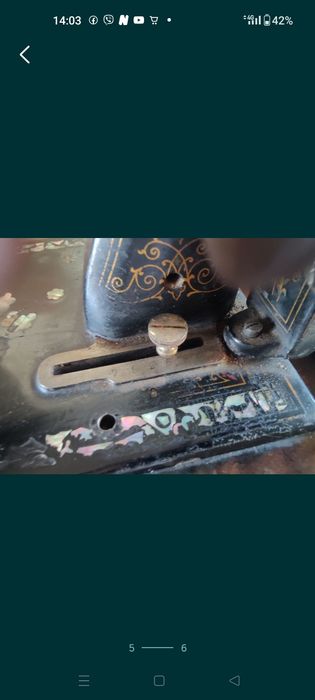 Старинная швейная машина Clemens Muller