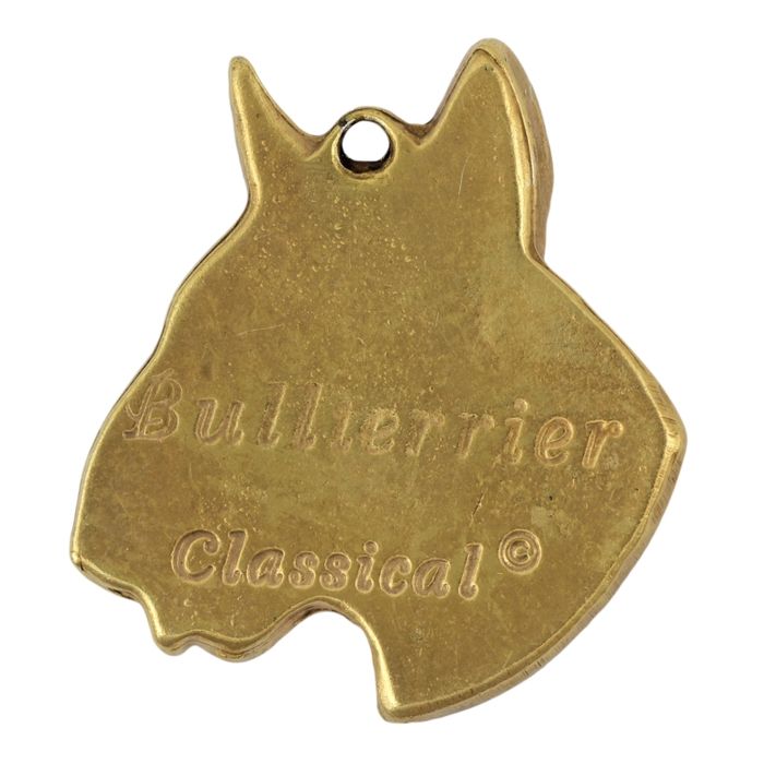 Bulterier brelok pozłacany Art-Dog
