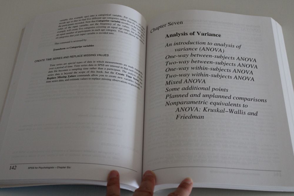 Manual para psicólogos: Livro SPSS for psychologists