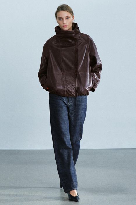 Шкіряна куртка Zara Розмір М