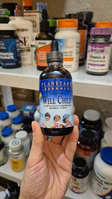 Planetary Herbals, сироп ехінацеї та бузини для дітей з року