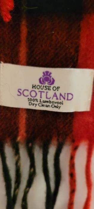 Scotland 100% lambswool szalik