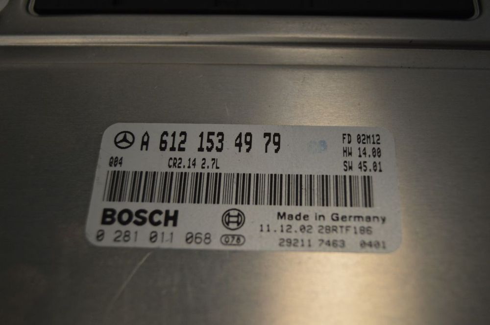 CENTRALINA BOSCH ORIGINAL A6121534979 0281011068 MERCEDES BENZ CLASS