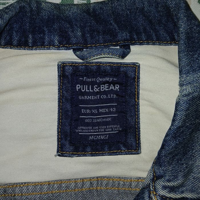 Casaco de ganga azul Pull and Bear